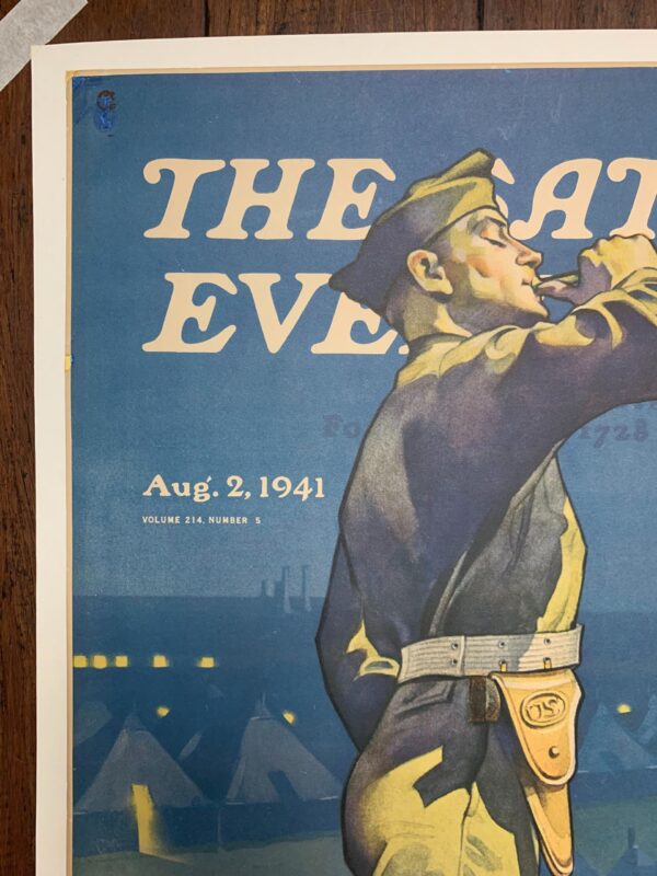 Saturday Evening Post - Art By Ski Weld (1941) 22x28 US Newstand Poster - Image 5