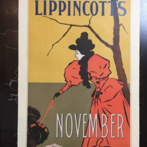 Lippincott's Cover - Art By Will Carqueville (Nov. 1895) 19x25.25 US Magazine Cover LB