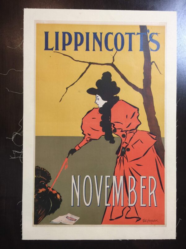 Lippincott's Cover - Art By Will Carqueville (Nov. 1895) 19x25.25 US Magazine Cover LB