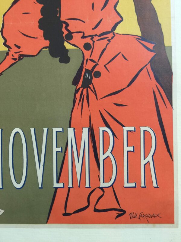 Lippincott's Cover - Art By Will Carqueville (Nov. 1895) 19x25.25 US Magazine Cover LB - Image 2