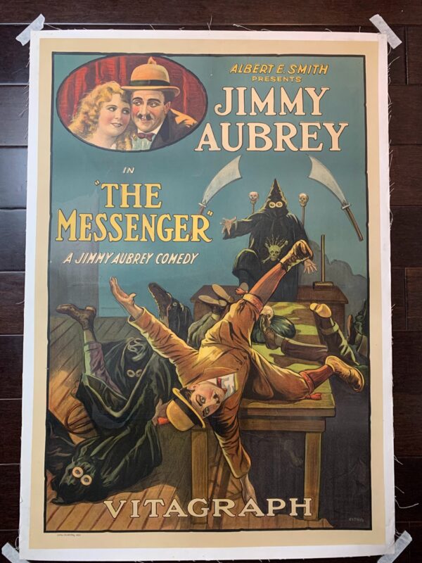 The Messenger - Art By Eltin (1921) 28.25x41 US One Sheet Silent Movie Poster LB
