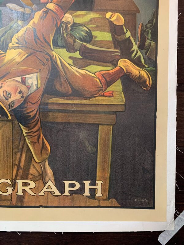 The Messenger - Art By Eltin (1921) 28.25x41 US One Sheet Silent Movie Poster LB - Image 3