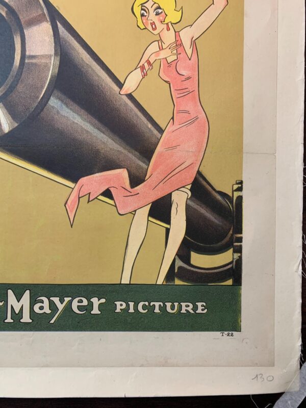 All At Sea - Karl Dane (1929) US One Sheet Silent Movie Poster LB - Image 3