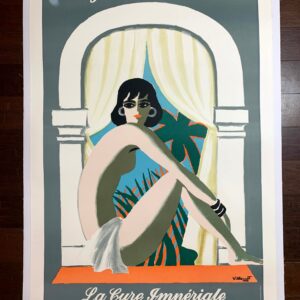 Eugenie Les Bains - Art By Villemot (1988) 27.75x39.75 French Advertising Poster LB