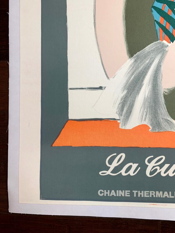 Eugenie Les Bains - Art By Villemot (1988) 27.75x39.75 French Advertising Poster LB - Image 3
