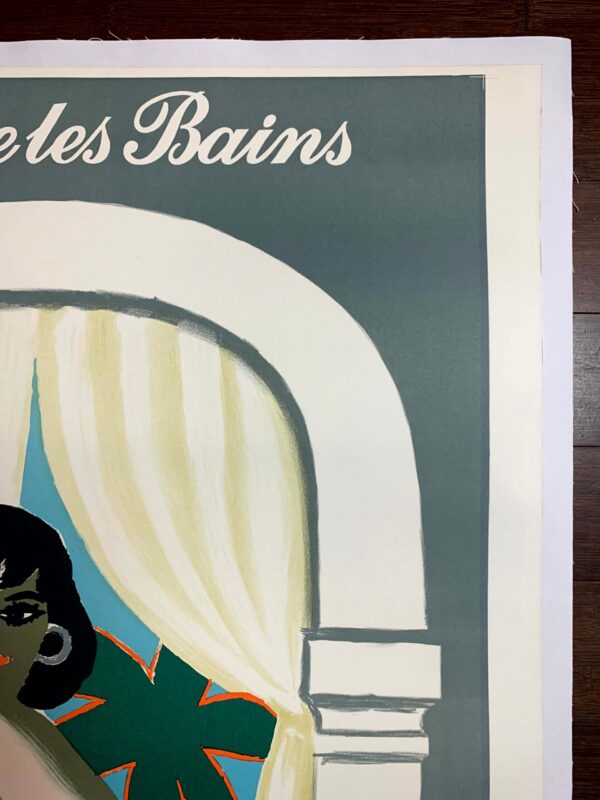 Eugenie Les Bains - Art By Villemot (1988) 27.75x39.75 French Advertising Poster LB - Image 5
