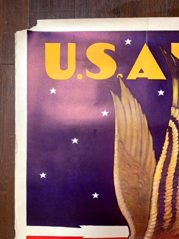 U.S. Army At Home Abroad - Art By Tom Woodburn (1940's) 25x38 US WWII Poster - Image 2
