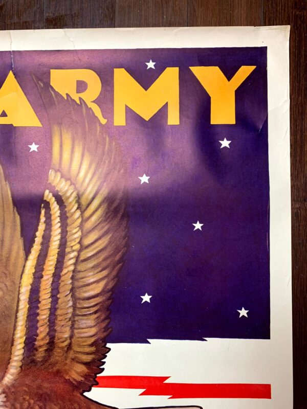 U.S. Army At Home Abroad - Art By Tom Woodburn (1940's) 25x38 US WWII Poster - Image 3