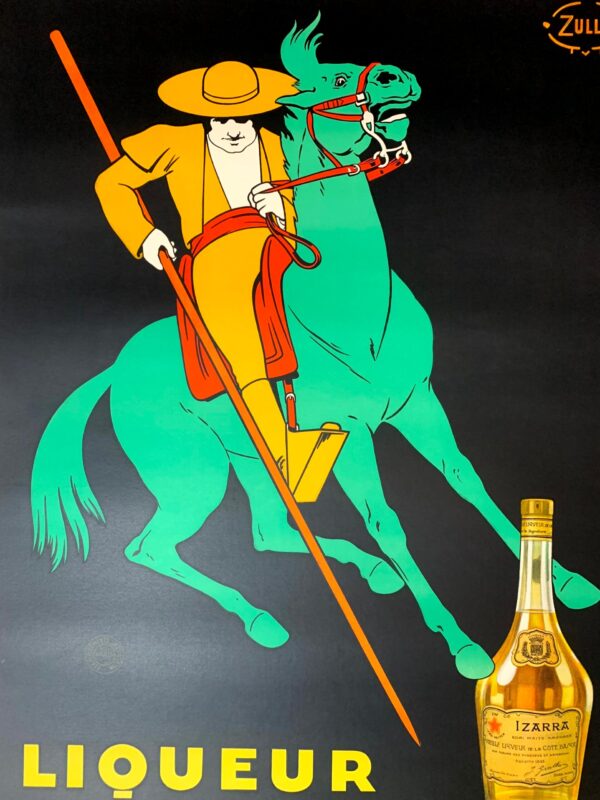 Liqueur Izarra - Art By Zulla (1934) 31.5x47.2 French Advertising Poster LB - Image 6