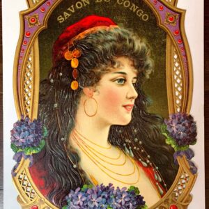 Savon Du Congo (1900's) 14.5x19.3 French Die-Cut Art
