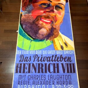 The Private Life Of Henry VIII - Art By Margite Kováts (1933) 49.2x108.2 Austrian Gouache Art