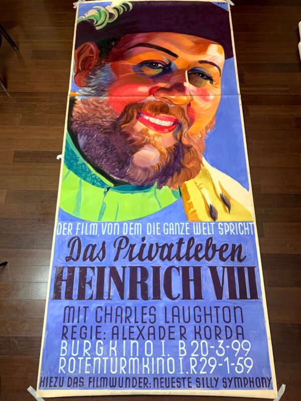 The Private Life Of Henry VIII - Art By Margite Kováts (1933) 49.2x108.2 Austrian Gouache Art