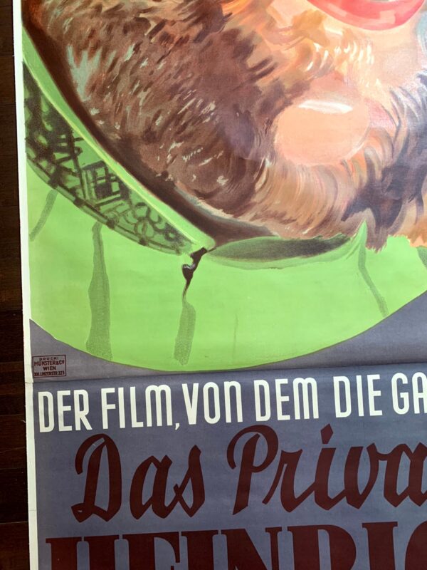 The Private Life Of Henry VIII - Art By Margite Kováts (1933) 49.2x108.2 Austrian Movie Poster LB - Image 10