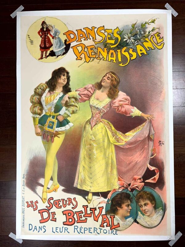 Danses Renaissance - Art By Pal (1894) 31.5x46.5 French Theater Poster LB