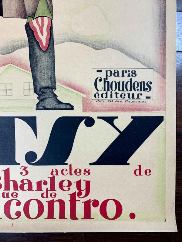 Betsy - Art By Pascal Bastia (1927) 31.25x47.25 French Theater Poster LB - Image 5