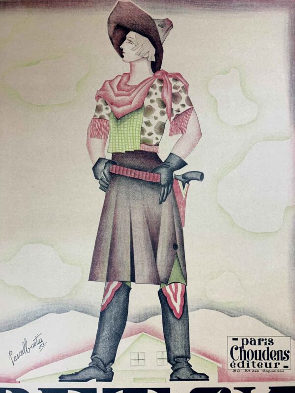Betsy - Art By Pascal Bastia (1927) 31.25x47.25 French Theater Poster LB - Image 7