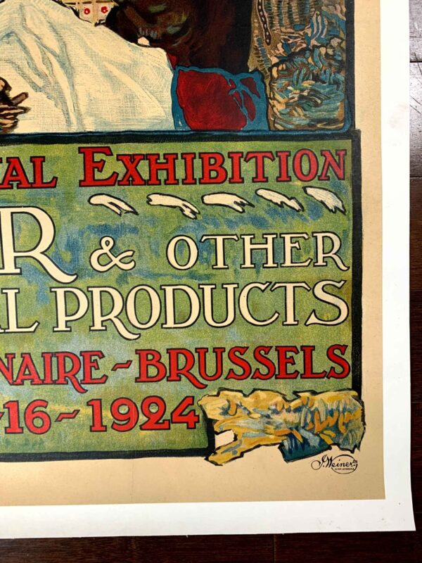 Rubber & Other Tropical Products - Art By Paul-Auguste (1924) 25.5x39.25 UK Advertising Lithograph LB - Image 3
