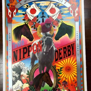 Nippon Derby - Art By Tadanori Yokoo (1998) 28.25x40.25 Japanese Advertising Poster LB