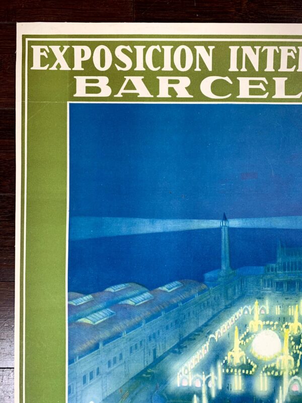 International Exposition - Barcelona (1929) 21.75x27 Belgian Advertising Poster LB - Image 2
