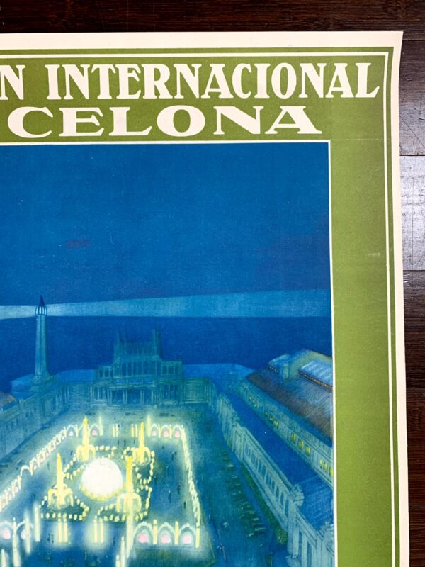 International Exposition - Barcelona (1929) 21.75x27 Belgian Advertising Poster LB - Image 3