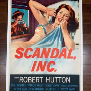 Scandal Inc. - Robert Hutton (1956) One Sheet Movie Poster LB