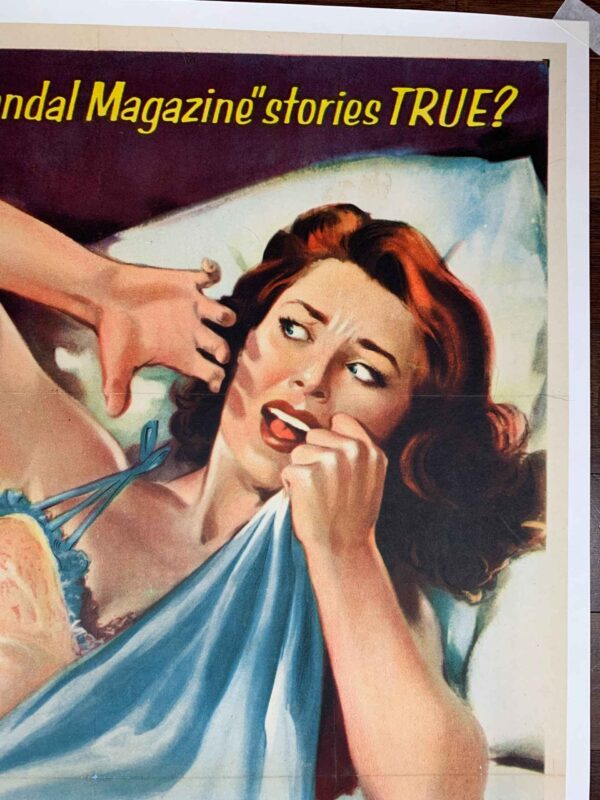 Scandal Inc. - Robert Hutton (1956) One Sheet Movie Poster LB - Image 2