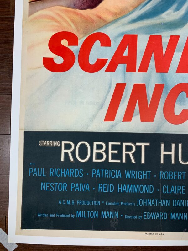 Scandal Inc. - Robert Hutton (1956) One Sheet Movie Poster LB - Image 4