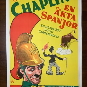 Burlesque on Carmen - Charlie Chaplin (1931) 27.5x39.5 Swedish Movie Poster LB