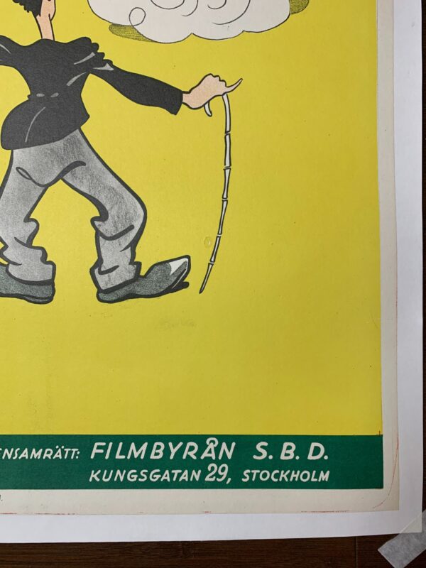 Burlesque on Carmen - Charlie Chaplin (1931) 27.5x39.5 Swedish Movie Poster LB - Image 2