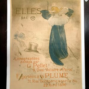 Elles - Art By Toulouse-Lautrec (1896) 18.5x23.25 French Advertising Poster LB