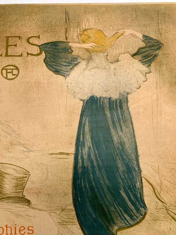 Elles - Art By Toulouse-Lautrec (1896) 18.5x23.25 French Advertising Poster LB - Image 5
