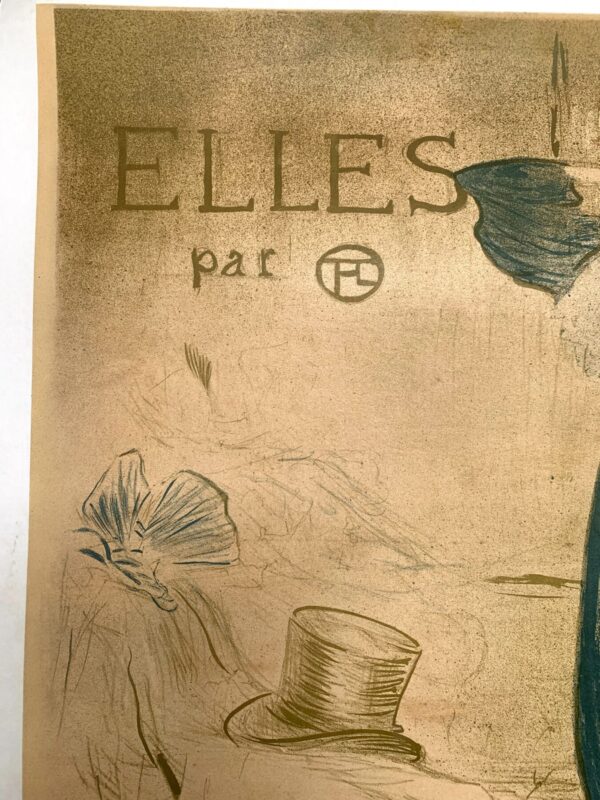 Elles - Art By Toulouse-Lautrec (1896) 18.5x23.25 French Advertising Poster LB - Image 6