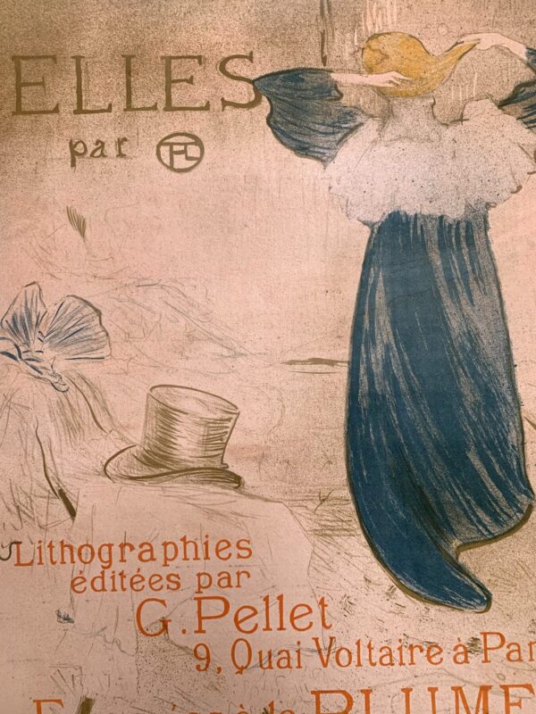Elles - Art By Toulouse-Lautrec (1896) 18.5x23.25 French Advertising Poster LB - Image 7