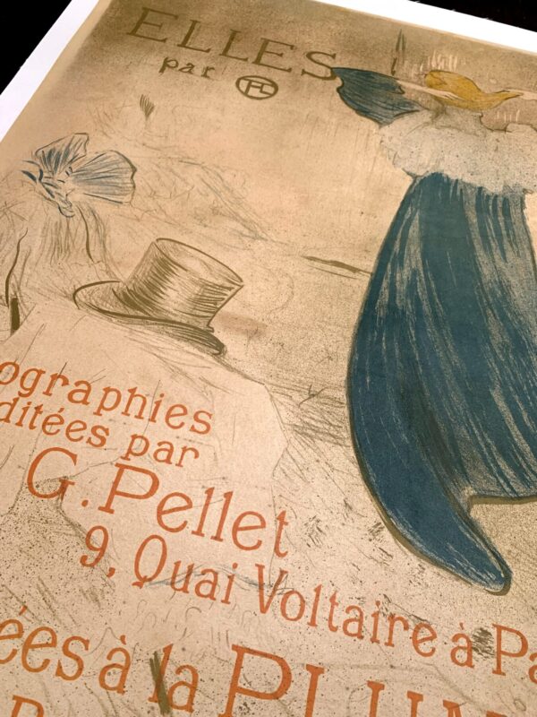 Elles - Art By Toulouse-Lautrec (1896) 18.5x23.25 French Advertising Poster LB - Image 8