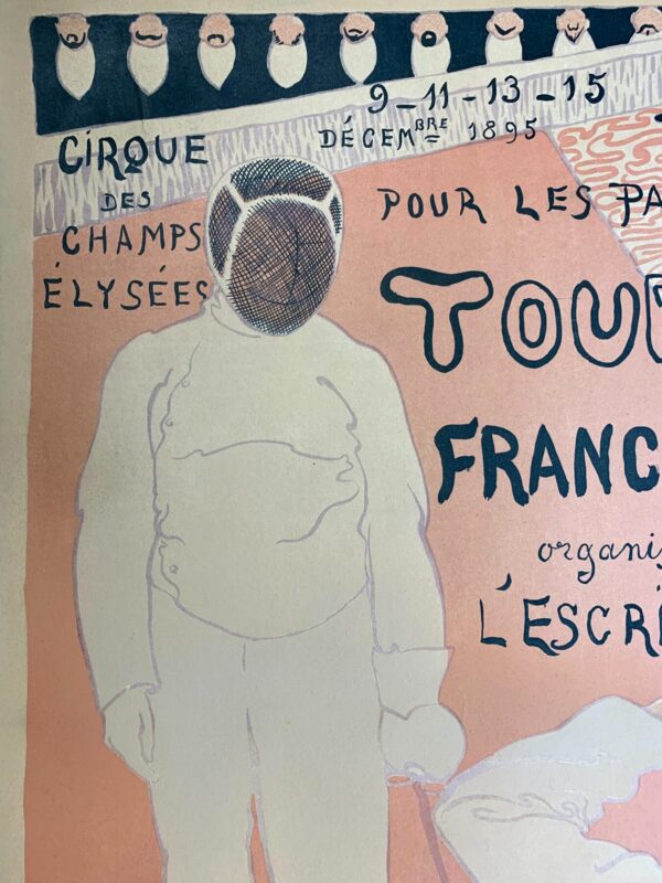Tournoi Franco-Italien - Art By René Georges Hermannpaul (1895) 24.625x31.5 French Exhibition Poster LB - Image 5
