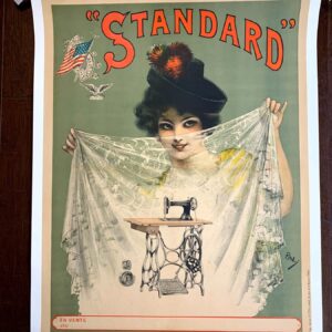 Standard Sewing Machine - Art By Pal (1900) 24.5x31 French Advertising Poster LB