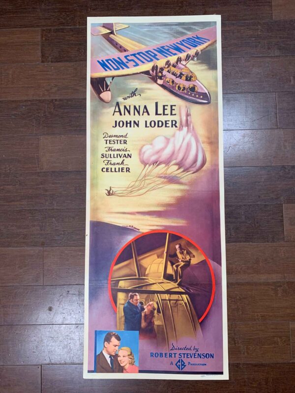 Non-Stop New York - Anna Lee (1937) US Insert Movie Poster LB
