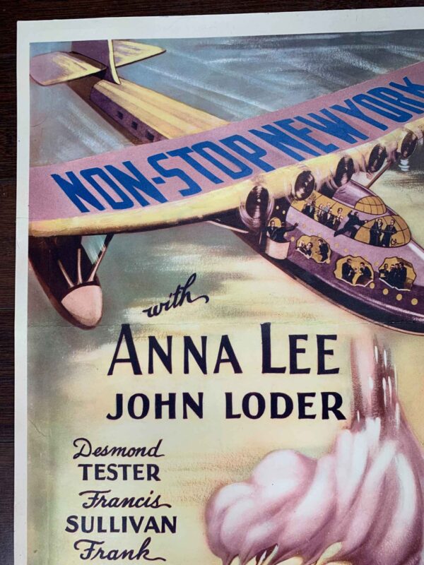 Non-Stop New York - Anna Lee (1937) US Insert Movie Poster LB - Image 5