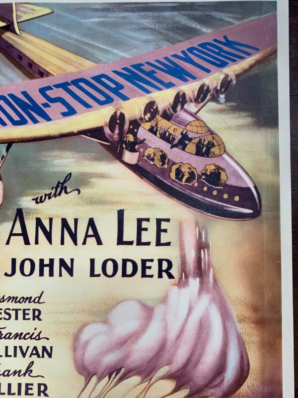 Non-Stop New York - Anna Lee (1937) US Insert Movie Poster LB - Image 6