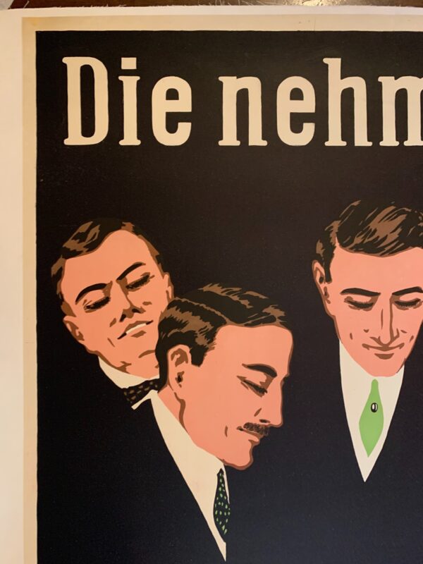 Ecksteins No. 5 Cigarettes (1920's) 34.75x48 German Advertising Poster LB - Image 2