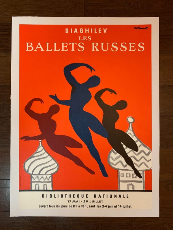 Diaghilev les Ballets Russes - Art by Villemot (1980) 15.75x22 US Advertising Poster LB