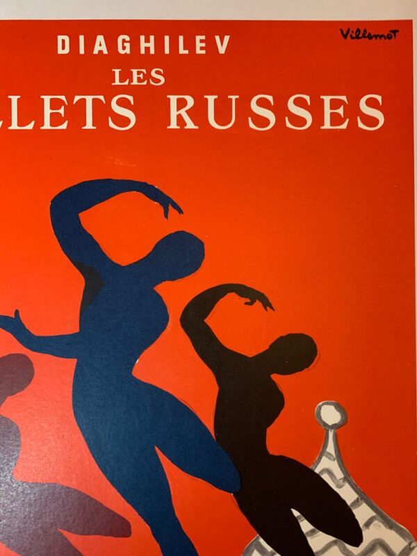 Diaghilev les Ballets Russes - Art by Villemot (1980) 15.75x22 US Advertising Poster LB - Image 3