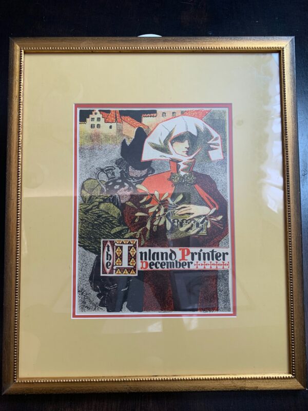 Inland Printer - Art by Leyendecker (1897) US Framed Magazine Cover