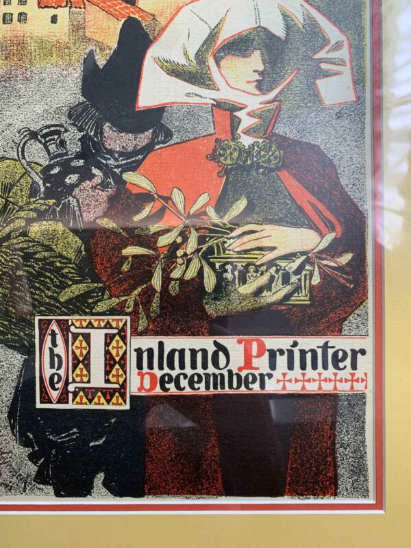 Inland Printer - Art by Leyendecker (1897) US Framed Magazine Cover - Image 3