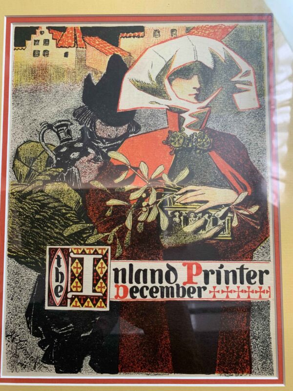 Inland Printer - Art by Leyendecker (1897) US Framed Magazine Cover - Image 5