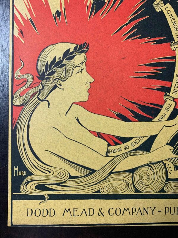 The Wagner Opera - Art by Louis Frederick Hurd (1895) 11.75x17 US Magazine Cover - Image 4