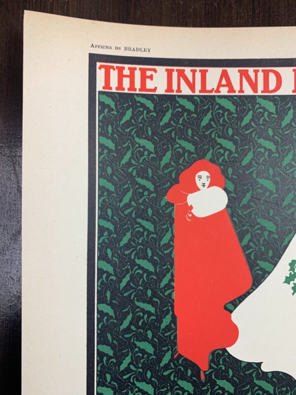 Inland Printer - Christmas - Art by William Bradley (1895) 8x11 US Lithograph - Image 2