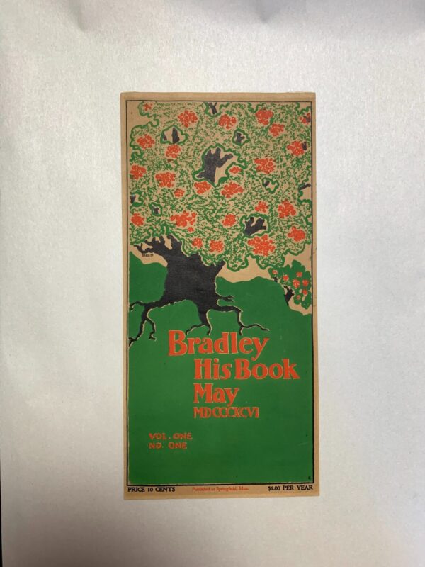 Bradley His Book - Art By William H. Bradley (1890's) 5x10.5 US Green Booklet Cover