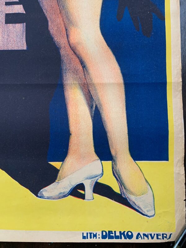 Venus Moderne - Art by Julien t’Felt (1926) 24.25x33.5 Belgian Pre-War Movie Lithograph Poster - Image 6