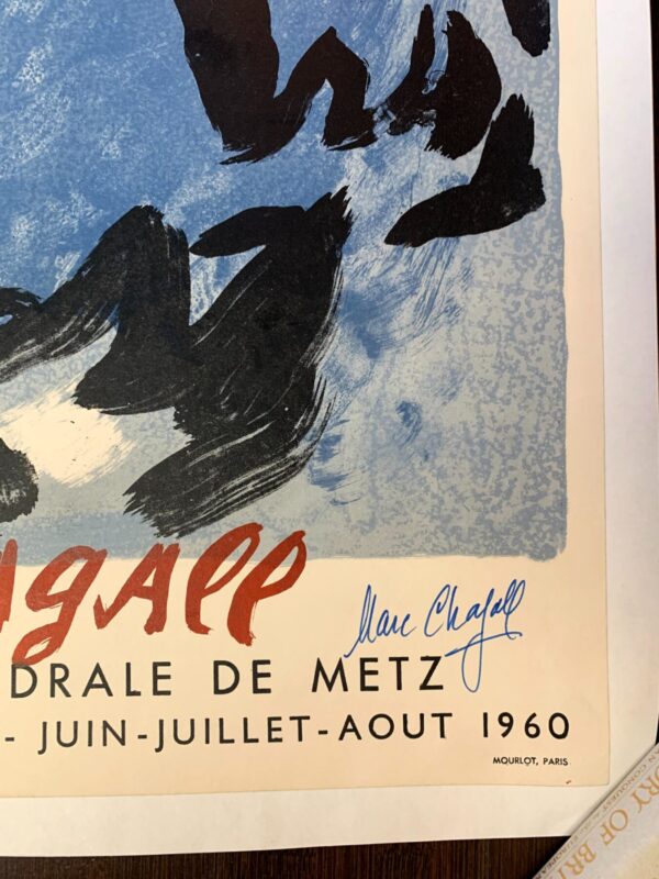 Reims-Musée Des Beaux-Arts - Signed By Artist Marc Chagrill (1960) 20.75x30.75 French Museum Poster LB - Image 2